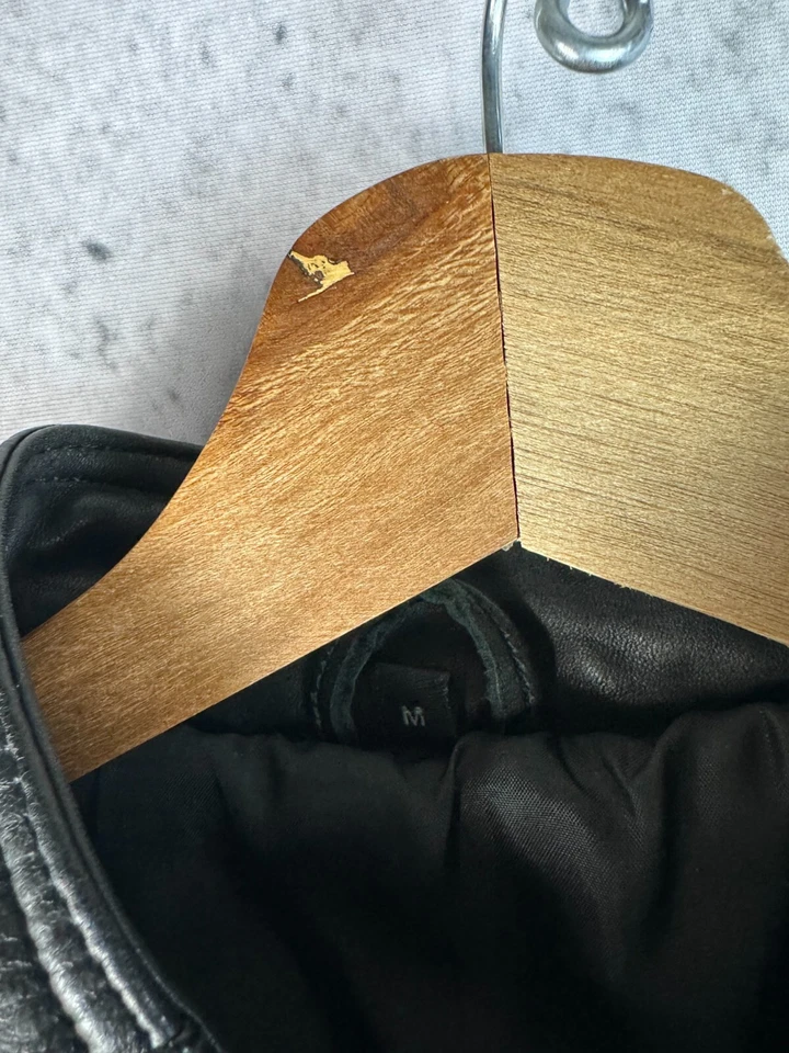 Superman Men's Eco Leather Black Moto Jacket Coat in Size M - Image 3 of 3