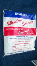 Lot Of 12 Rambler Rear Side Window Screens Nos Group No. 15.360 Part 8990817