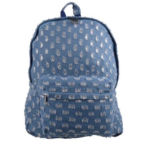 Ladies Girls Backpack by Woodbridge School College Boho Bag Festival Blue - Picture 5 of 5