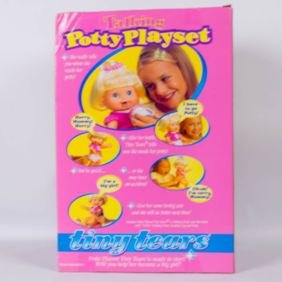 ♥ヴィンテージ　TINY TEARS Baby プレゼンテーションBox♥ BNIB 1999 Playmates Tiny Tears doll Talking Potty Playset | eBay UK