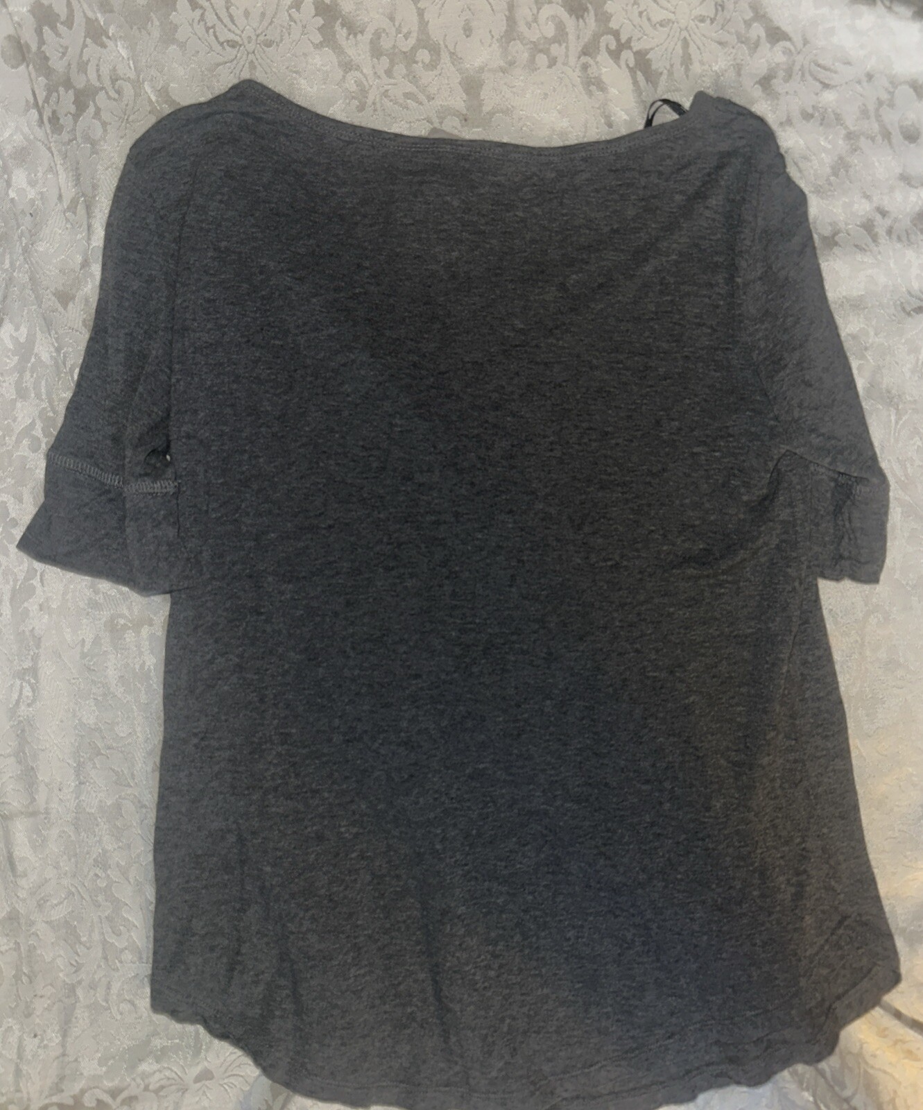 Womens Size Small Gray Basic Shirt - image 2