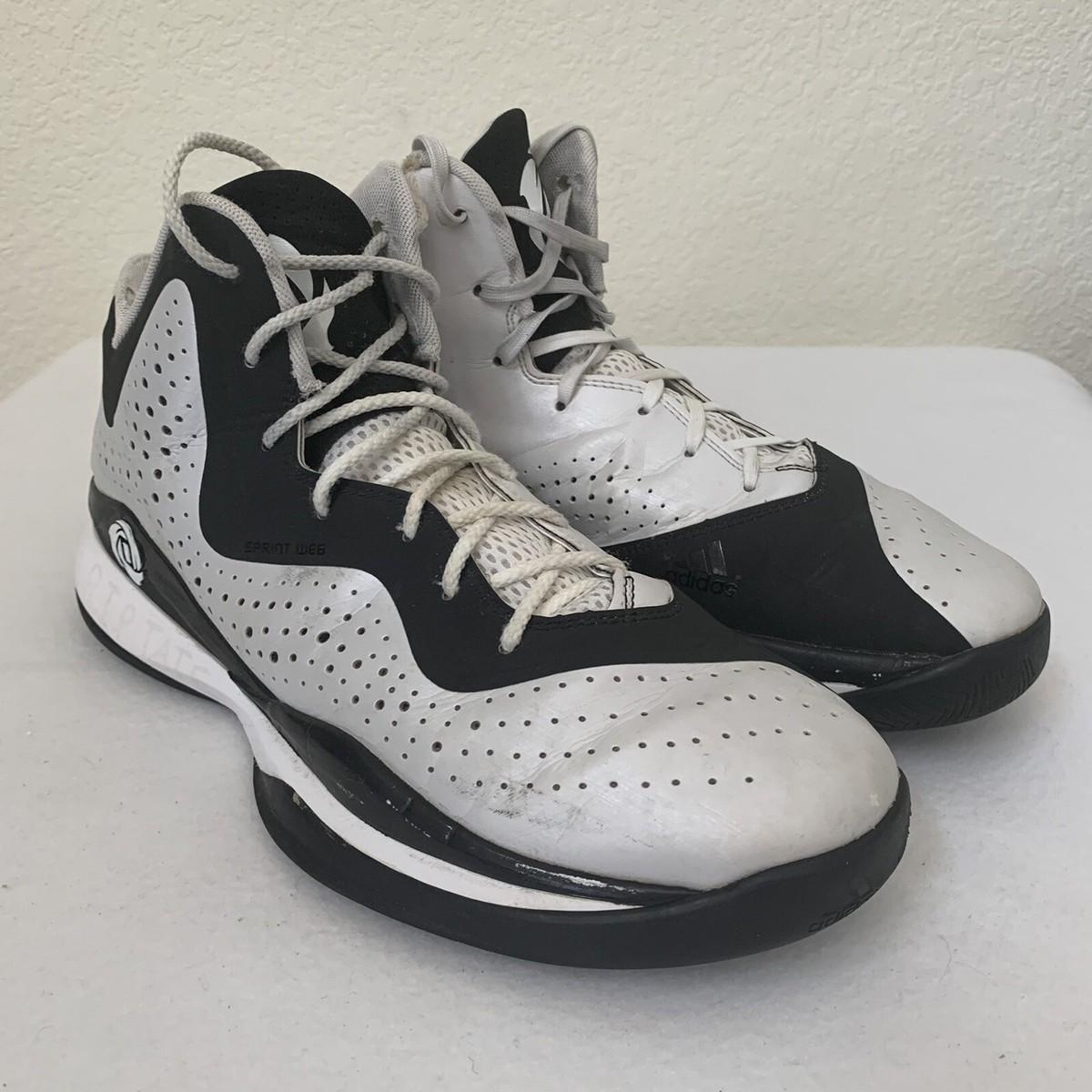 Adidas D Rose 773 III Men's Size 11.5 Basketball Shoes NBA White