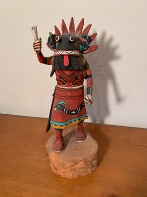Hopi Katsina,  Wuyak-taywa  (Broad Face) Original Hopi Kachina