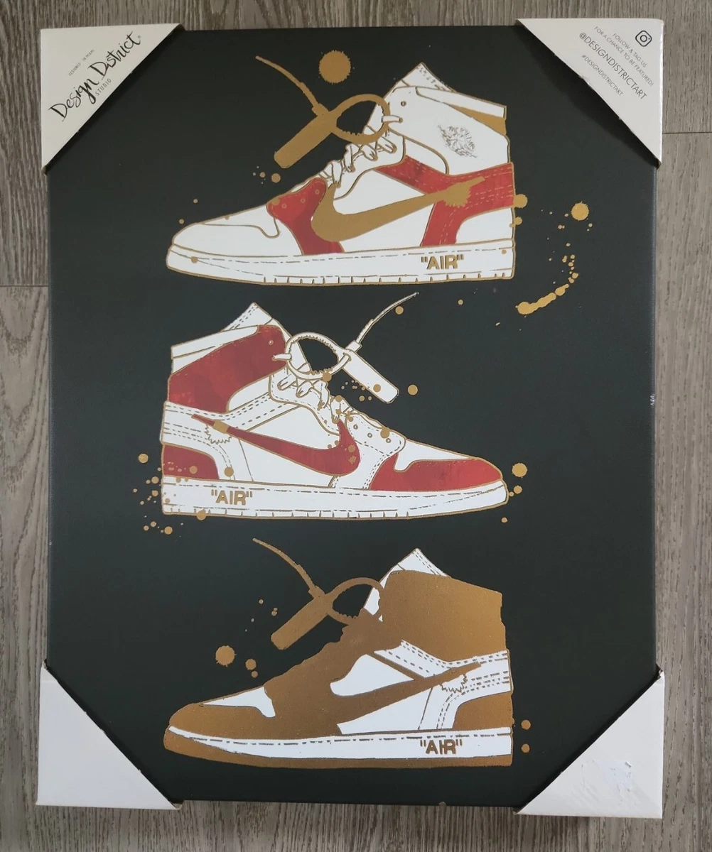 Design District Studio Off White Virgil 16x20 Print Jordan 1 Wall Art Poster