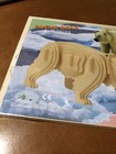 Woodcraft Construction Kit 3D Polar Bear Puzzle 46 Pieces New Sealed — photo 5