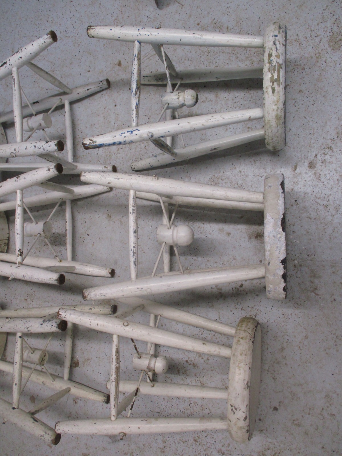 Six old time vintage stools eBay