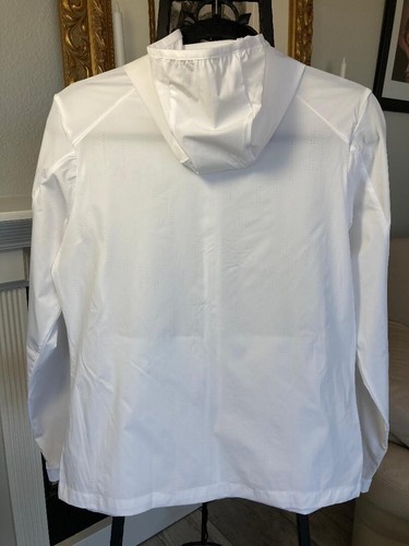 Aleteo Wang White Hooded & Long Sleeved Zip up Jacket UPF 50+ Light Weight Airy! - Picture 7 of 9