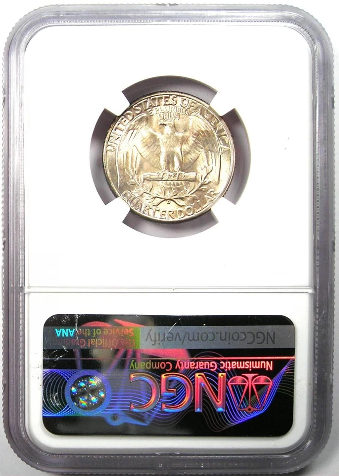 1945-D Washington Quarter 25C - Certified NGC MS67+ Plus Grade - $1,750 Value! - Image 3 of 4