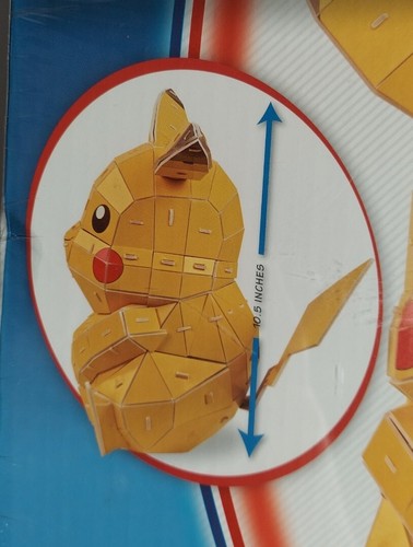 Pokemon Pikachu 3D Foam Backed Puzzle 58 Pcs Building Toy 10.5"x 10.5”x6” in - 第 4/4 張圖片