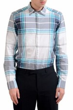 Dolce & Gabbana "Gold" Men's Plaid Dress Shirt Size 15.5 16 16.5 17 17.5