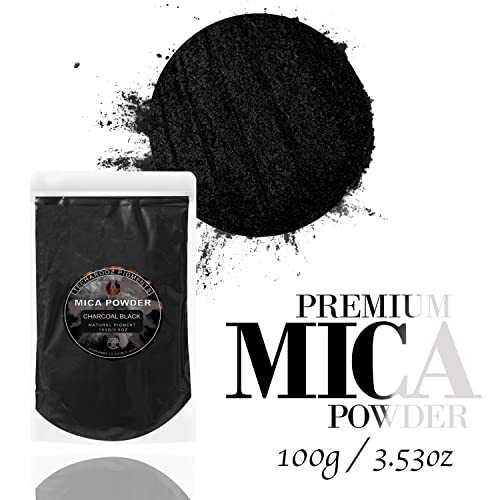 Black Mica Powder for Epoxy Resin 3.5oz (100g) for Soap Candle Making Lip Gloss - Picture 6 of 6