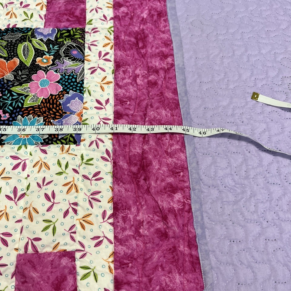 Handmade Quilt/Quilted Throw. “Garden Path” Approx 46x63 eBay