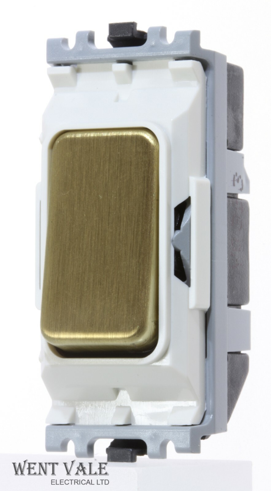 MK Grid Plus - K4893 BBR W - 20a Intermediate Switch Brushed Brass Rocker NEW