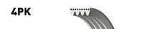 Gates Alternator Fan V-Ribbed Drive Belt 4PK765  - BRAND NEW - 5 YEAR WARRANTY