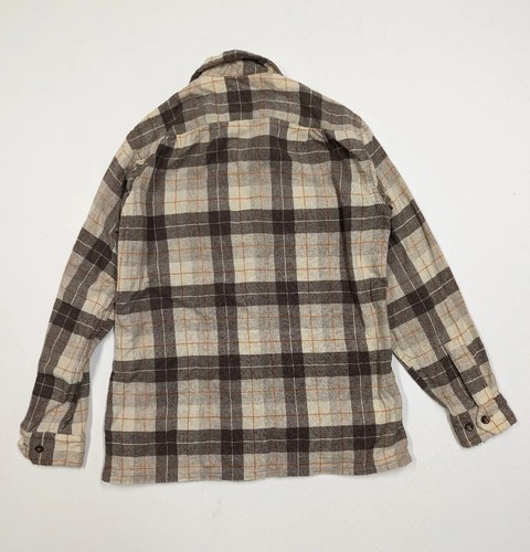 Vintage Field & Stream Wool Plaid Flannel Shirt Size M Minnesota Washable - Picture 4 of 8