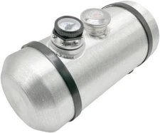 Gas Tank 3.9 Gallons 8''x18'' 1/4 NPT  Spun Aluminu  Fuel Tank w/Gauge For Truck