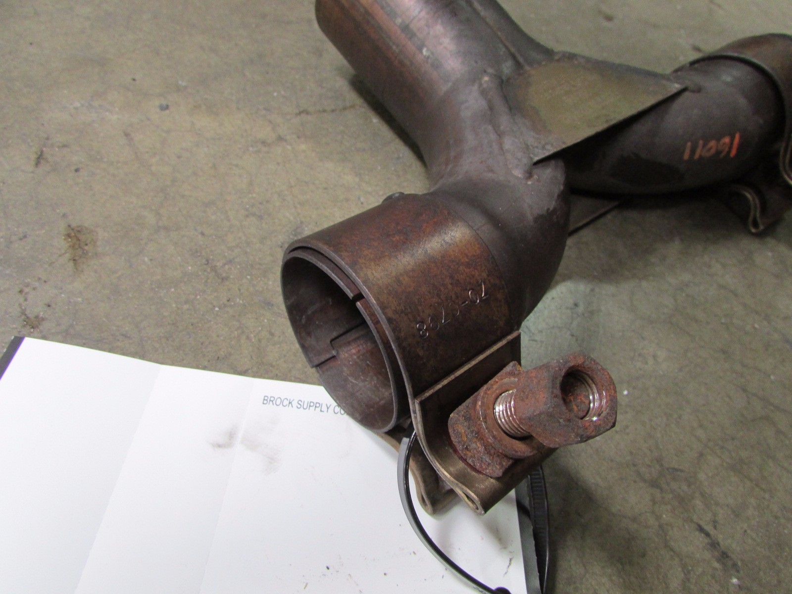 Ferrari 458 Italia, Central Exhaust Outlet Pipe, Used, P/N 258108