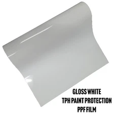 Gloss Glossy White Car Auto Paint Protection Film PPF Self Healing TPH Film