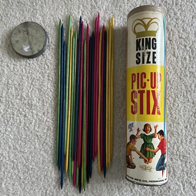 Vintage King Size Pixie Toys Pic Up Stix Game, Steven Mfg. Co Hermann, MO, USA