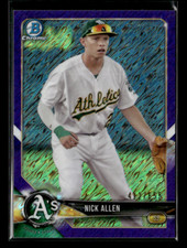 2018 Bowman Chrome #BCP158 Nick Allen Prospects Purple Shimmer Refractor /655