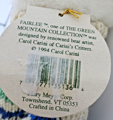 Mary Meyer Green Mountain Collect Plüsch weißer Hase Häschen mit Pullover "Fairlee" - Bild 10 von 13
