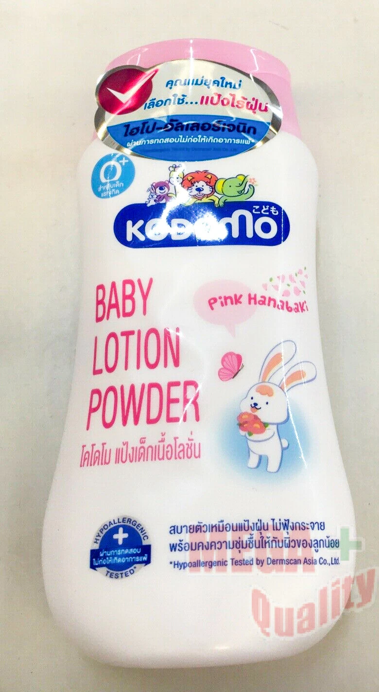 Kodomo Baby Lotion Powder 0+yr Newborn Sensitive Skin Pink Hanabaki 180ml.
Opens in a new window or
