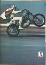RARE Harley Davidson / Evel Knievel 4 page Ad  Hot Rod Magazine October 1974