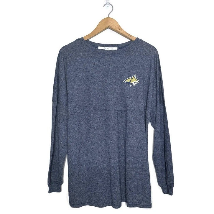 Camiseta para mujer Montana State azul y dorada manga larga Spirit talla pequeña Foto 2 de 4