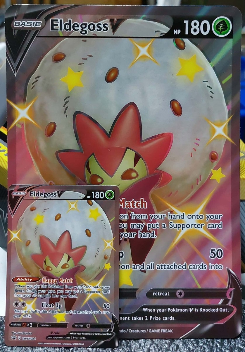Pokemon Card Eldegoss V SWSH084 Holo Rare Black Star Promo Jumbo | eBay Pokemon Card Eldegoss V SWSH084 Holo Rare Black Star Promo Jumbo | eBay