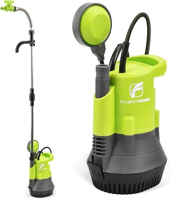 #ad 1 2HP Rain Barrel Pump Submersible Water Butt Pump with Float Switch 26ft Cable $53.57