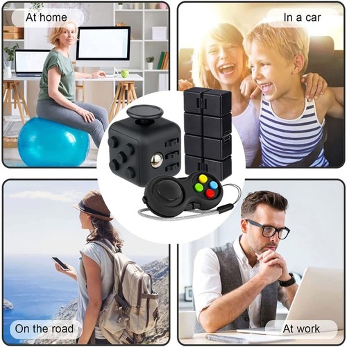 3Pcs Anti-Stress Würfel Spielzeug Infinity Cube Fidget Pad Controller Dekompr... - Bild 8 von 9