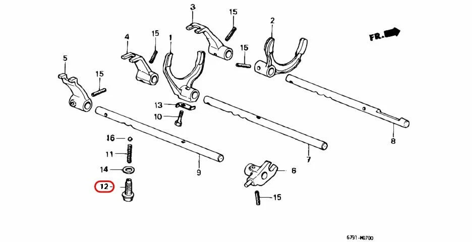 Transmisión de ajuste de resorte de perno de tornillo OEM HONDA 24519-PB6-000 para Acura Foto 3 de 4