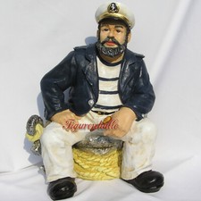 Kapitän Kapitäns Figur Aufstellfigur Maritim Seefahrt Seemann Dekofigur Fischer