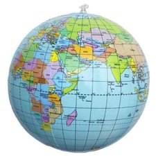 NEW 15" Inflatable World Globe Earth Map Teaching Geography Map Beach Ball#520