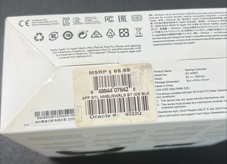 SteelSeries - Nimbus+ Wireless Gaming Controller for Apple iOS, iPadOS, tvOS ... - Image 3 of 4