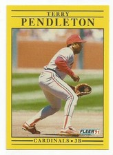 TERRY PENDTLETON 1991 FLEER CARD FLAWLESS CONDITION