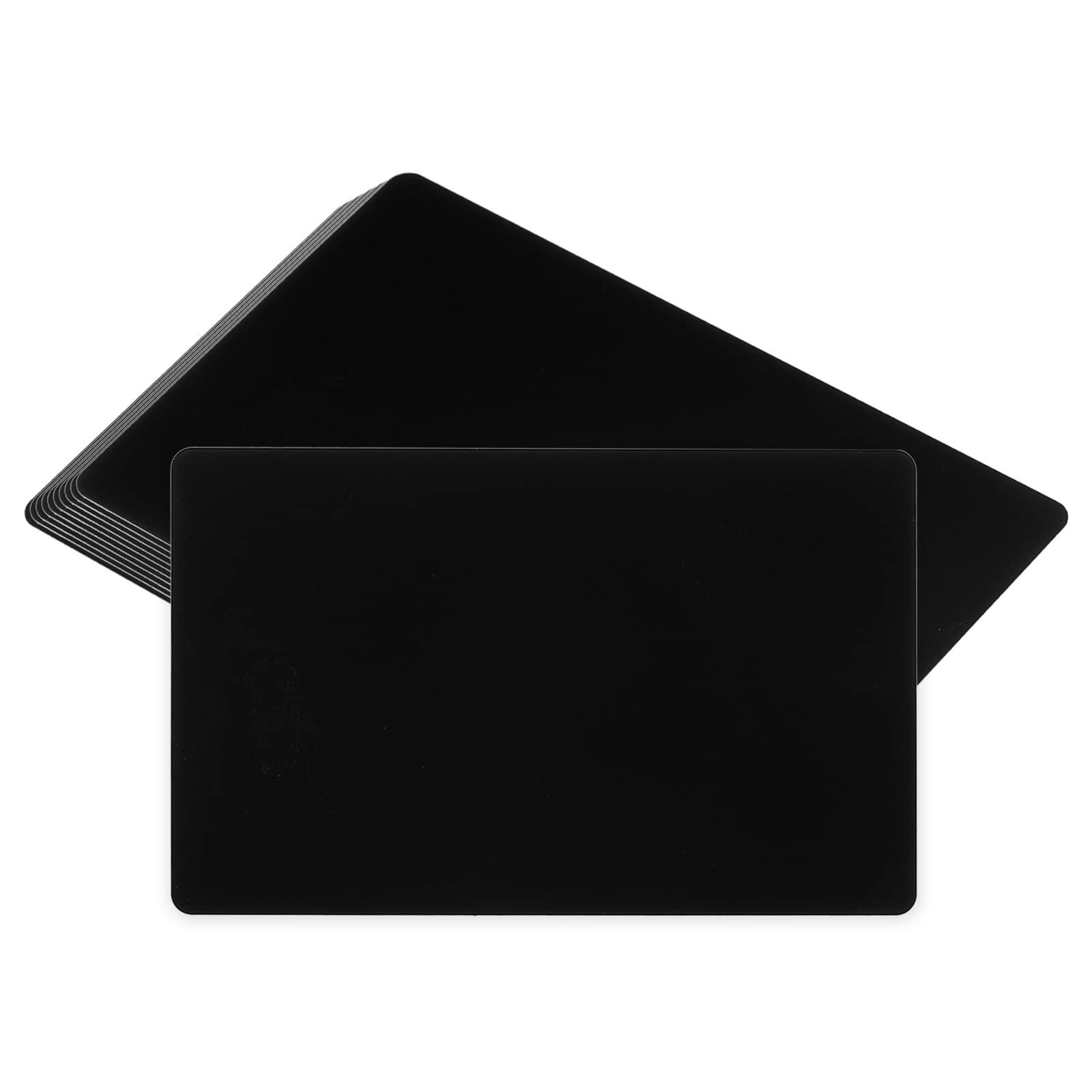 Metal Business Cards 25 Pack Blank Name Card Laser Engraving Aluminum with Ad...