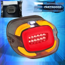 For Harley RoadKing Dyna Glide Softail Sportster LED Rear Brake Tail Light Smoke