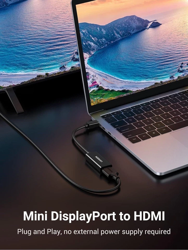 UGREEN Mini DisplayPort to HDMI Adapter Mini DP Male to HDMI Female - Image 3 of 4