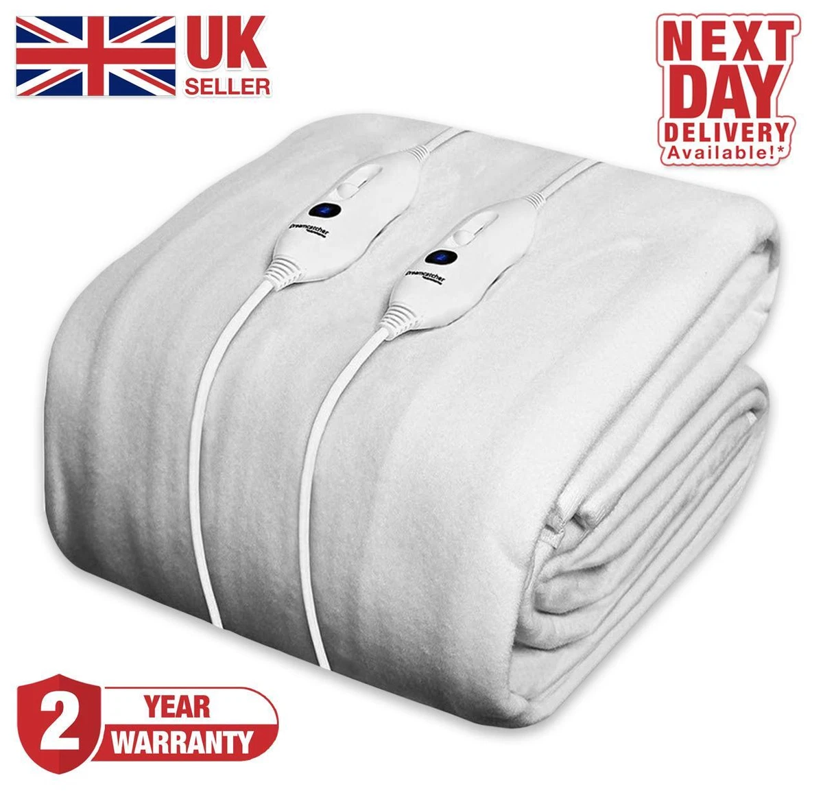 ELECTRIC BLANKET SUPER KING DREAMCATCHER HEATED BLANKET DUAL CONTROLS BED |  eBay