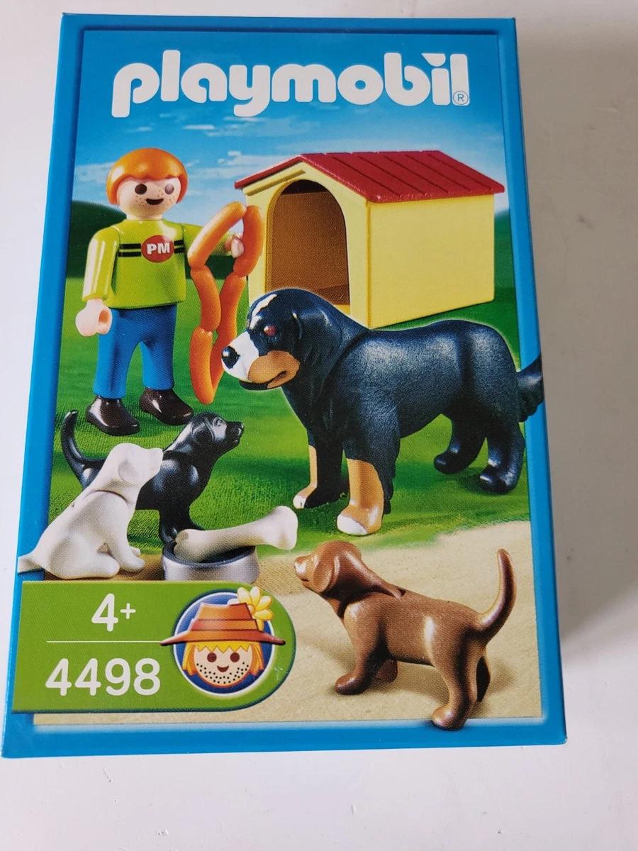 PLAYMOBIL Enfant et famille de chiens réf 4498 dès 4 ans