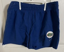 JUSTICE FLORIDA GATORS SHORTS 14 GIRLS NWT ORANGE BLUE YOUTH GLITTER