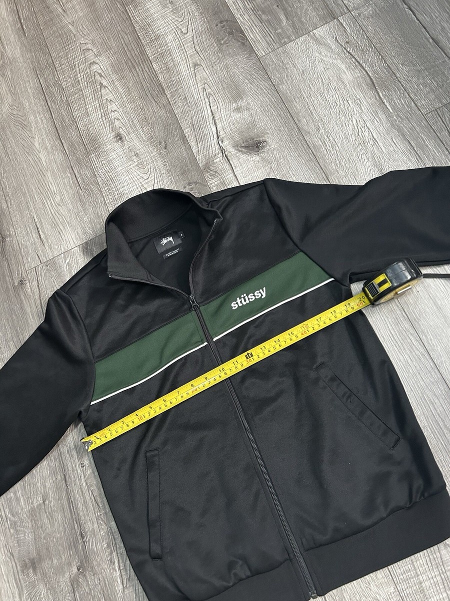 VTG 00s Stussy Striped Y2K Embroidered Logo Full Zip Track VTG 00s Stussy Striped Y2K Embroidered Logo Full Zip Track