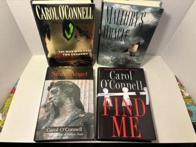 Carol O Connell 4 Book Lot Hardcover Find Me Stone Angel Mallory s Oracle