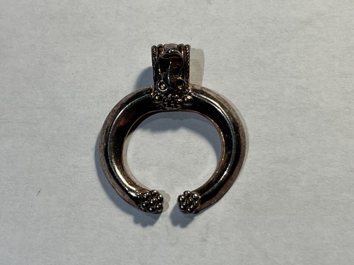 Bijoux Ethniques Touareg Boucles d'Oreilles en Argent et Ebène 137