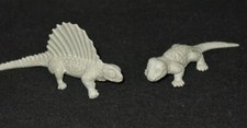 2 Marx 1950s - Dimetrodon Cynognathus Small Mold Prehistoric Dinosaurs EX