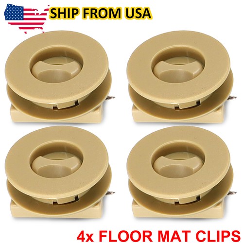 4Pcs Car Floor Mat Clips Carpet Fixing Retainers Universal Grips Clamps Holders - Picture 3 of 8