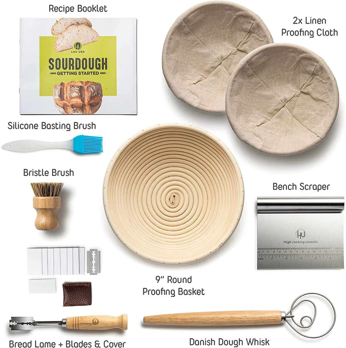 Sourdough Start Kit - Sourdough Bread Baking Supplies 2 Banneton