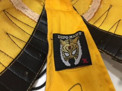 The first Tiger Mask, Satoru Sayama, autographed mask, masked