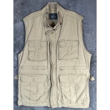 Woolrich Men's Tan Sportsman Hunting Fishing Work VEST sz L 14615 